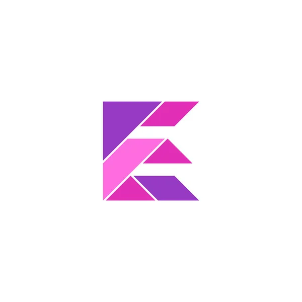 Letter Logo Triangle Shape Mosaic — Stock Vector