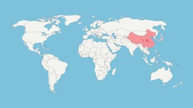 Etkilenmiş ülkeleri ve şehirleri temsil eden kırmızı noktalı Coronavirus Haritası (gerçek istatistiklere dayanılarak))