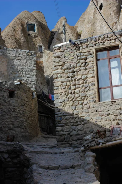 Stenhus Kandovan Dörren Till Ett Gammalt Hus Byggt Berget Dörren — Stockfoto