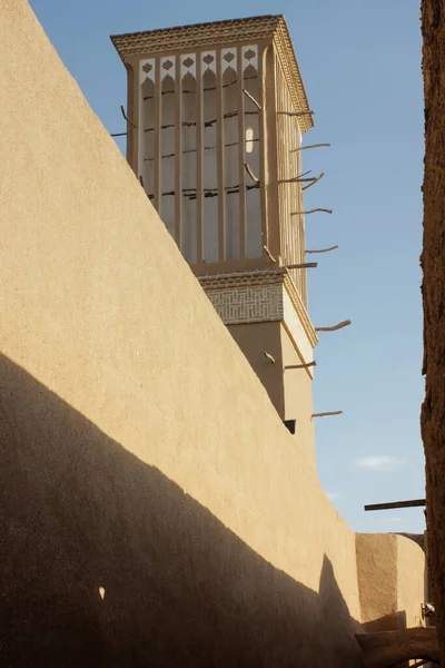 Edifício Tradicional Yazd Com Torres Ventilação Windcatcher Irão — Fotografia de Stock