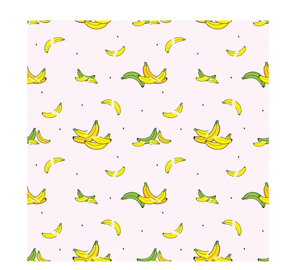 Απρόσκοπτη Μοτίβο Μπανάνα Είναι Κατάλληλο Για Βρεφικά Ρούχα Υφάσματα Shirts — Διανυσματικό Αρχείο