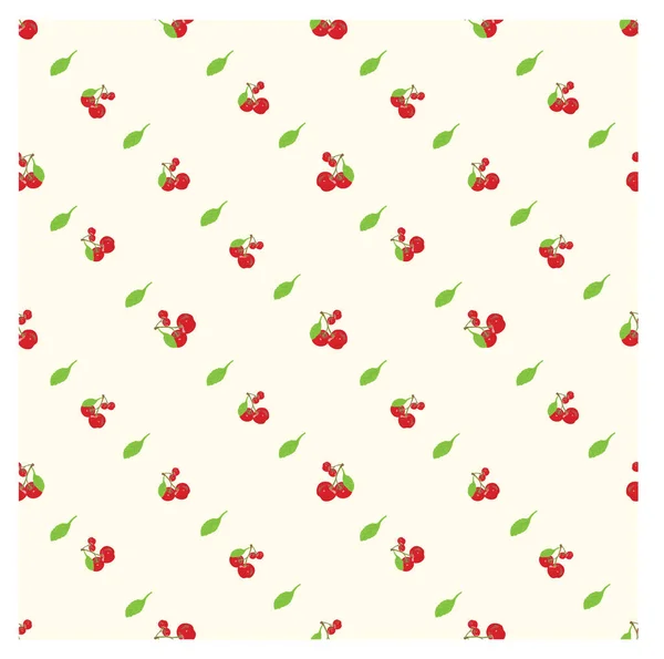 Seamless Patterns Cherries Suitable Children Clothes Gift Wrapping Shirts Much — Stock Vector