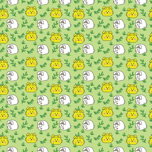 Seamless Pattern Cute Rabbit Can Used Baby Clothes Kids Much — Stock Vector