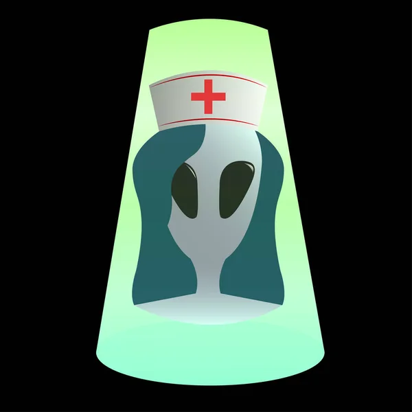 Инопланетянка Медицинской Шапке — стоковое фото