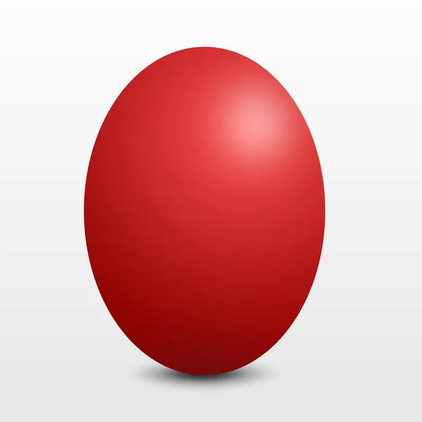 Red Easter Egg Isolated White Background Objects Clipping Path — Stock Photo, Image