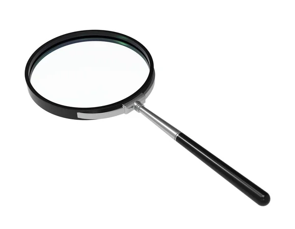 Magnifying Glass Isolated White Realistic Magnifying Glass Illustration — Stock Photo, Image