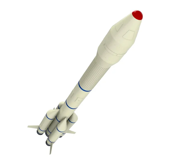 Indul Rakéta Illusztráció — Stock Fotó