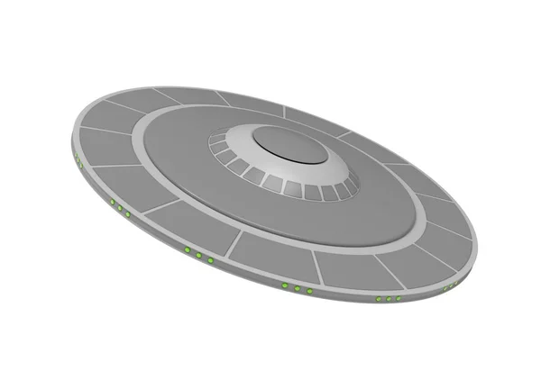 Ufo宇宙船 エイリアン宇宙船 3Dイラスト — ストック写真