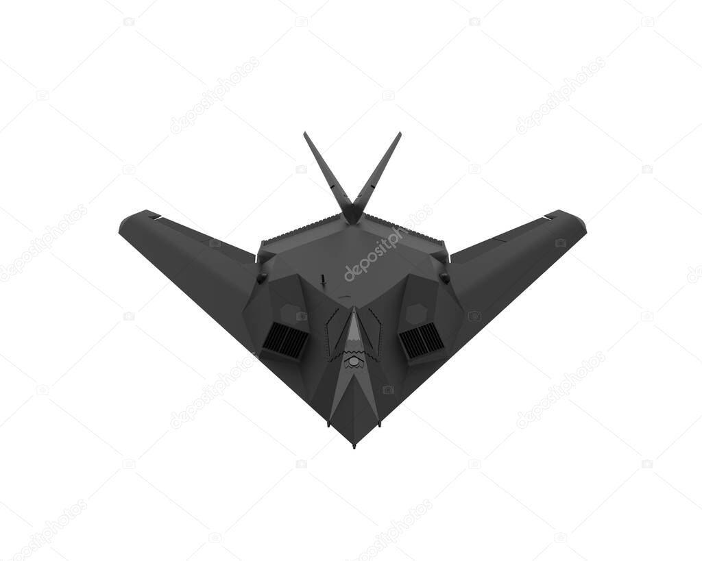 Military plane. Bomber. 3d illustration.
