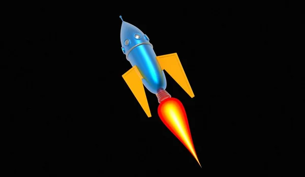 Rocket Space Ship Illustration — Stock Photo, Image
