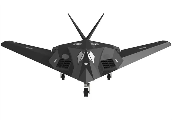 F-117. Military stealth aircraft. 3d illustration.