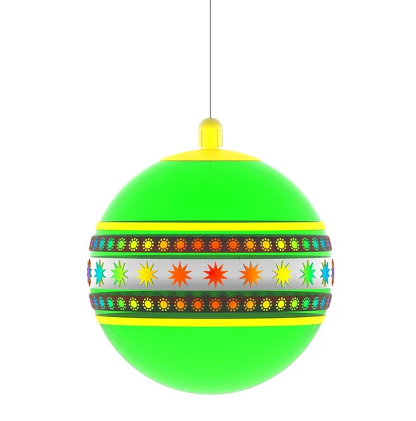 クリスマスボール Xmasガラスボール 休日の装飾 3Dイラスト — ストック写真