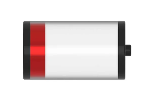 バッテリ充電レベルインジケータ バッテリー充電 バッテリーアイコン 3Dイラスト — ストック写真