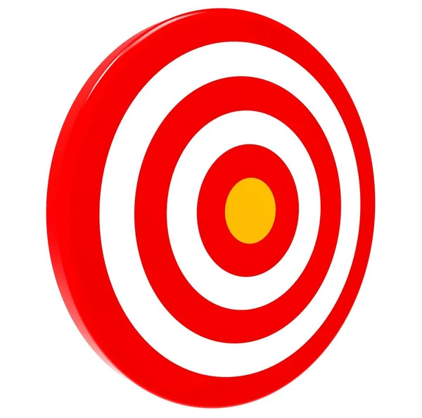 Ikona Celu Koncepcja Biznesu Koncepcja Sukcesu Tarcza Tarczowa Ilustracja — Zdjęcie stockowe