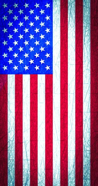 Appendere Bandiera Americana Bandiera Degli Stati Uniti Grunge Usa Bandiera — Foto Stock