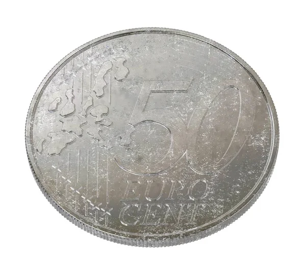 Монета Евро Деньги Иллюстрация — стоковое фото
