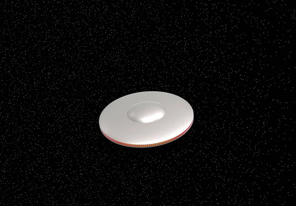 Statek Kosmiczny Ufo Przestrzeni Kosmicznej Niezidentyfikowany Obiekt Latający Kosmiczny Statek — Zdjęcie stockowe