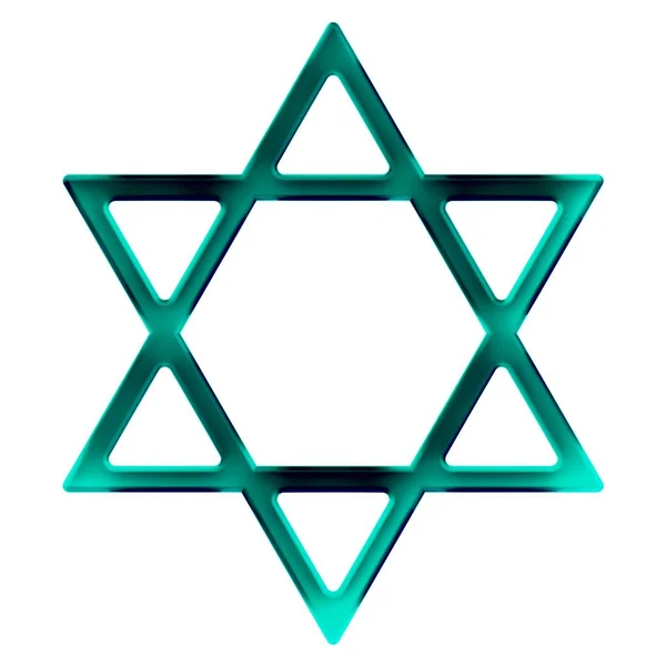 Зоря Давида Ізраїльський Дизайн Іконок Ілюстрація — стокове фото