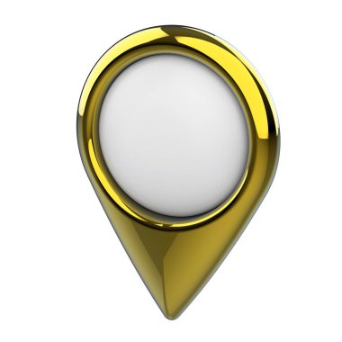 Konum lobutları. Konum sembolü. Seyir pimi kontrol ediliyor. Konum haritası simgeleri 3B illüstrasyon.