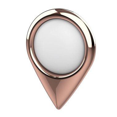 Konum lobutları. Konum sembolü. Seyir pimi kontrol ediliyor. Konum haritası simgeleri 3B illüstrasyon.