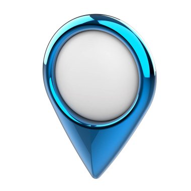 Konum lobutları. Konum sembolü. Seyir pimi kontrol ediliyor. Konum haritası simgeleri 3B illüstrasyon.