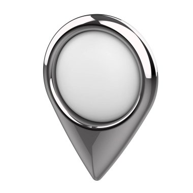 Konum lobutları. Konum sembolü. Seyir pimi kontrol ediliyor. Konum haritası simgeleri 3B illüstrasyon.