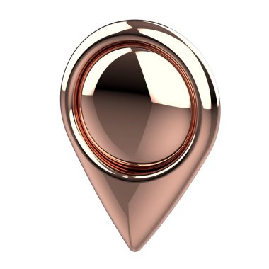 Konum lobutları. Konum sembolü. Seyir pimi kontrol ediliyor. Konum haritası simgeleri 3B illüstrasyon.