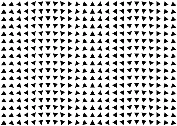Abstraktní Vektorové Pozadí Černé Trojúhelníky Mozaika Pozadí Monochromatický Vzor Rotující — Stockový vektor