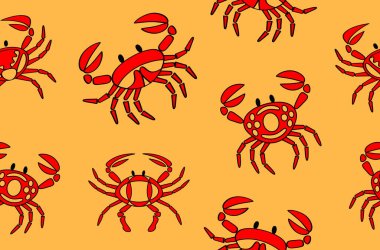 Yengeç tekstil deseni, kusursuz desen