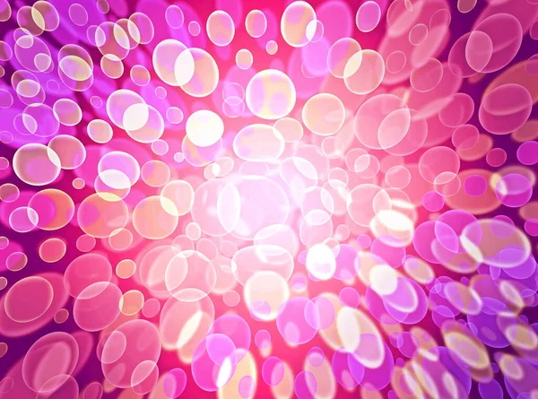 透明色の円 ピンクの背景 ボケ効果 グラデーション壁紙 光る円を持つピンクの背景 — ストック写真