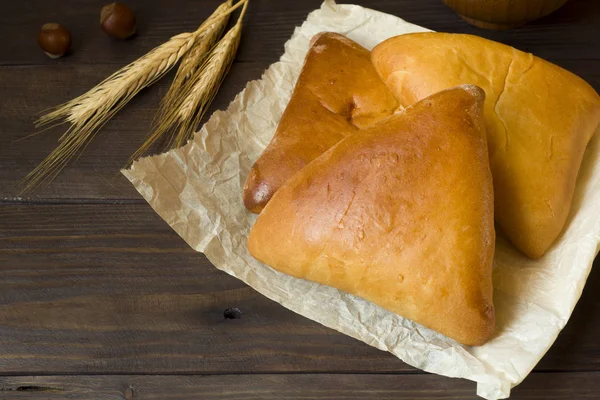 Pasteles Calientes Pasteles Mantequilla Comida Tradicional Rusa — Foto de Stock