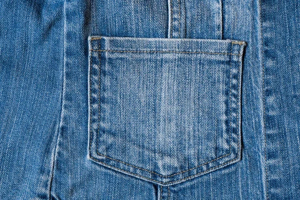 Sfondo Jeans Con Una Tasca Centro — Foto Stock