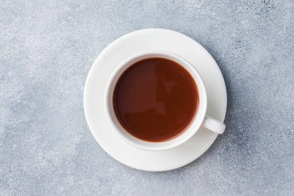 Tazza Cioccolata Calda Centro Del Tavolo Grigio — Foto Stock