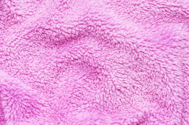 Pembe yumuşak malzeme dokusu. Arka plan detayları Terry bez.