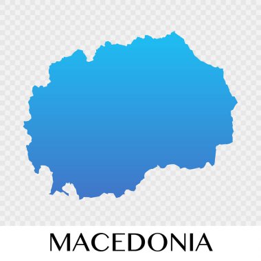Makedonya harita Europe kıta illüstrasyon tasarımı