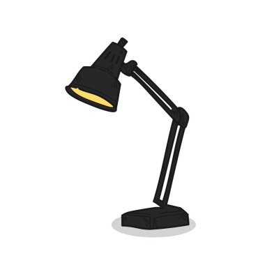 beyaz bir arka plan üzerinde lamba illüstrasyon