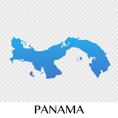 Panama harita Kuzey Amerika kıta illüstrasyon tasarımı