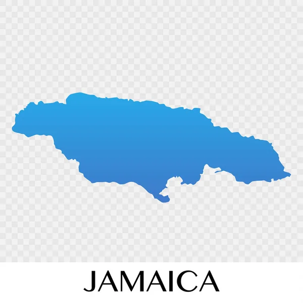 Jamaica Map North America Continent Illustration Design — Stock Vector