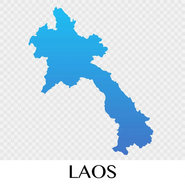 Laos Kaart Asia Continent Afbeelding Ontwerp — Stockvector