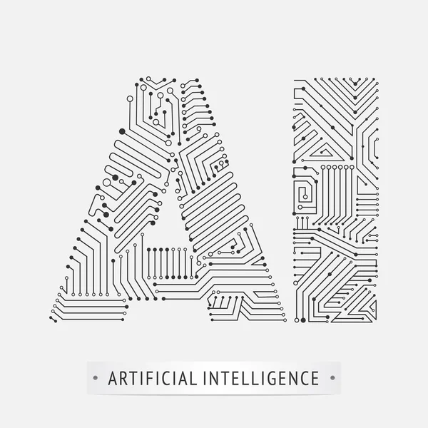 Diseño Iconos Inteligencia Artificial — Vector de stock