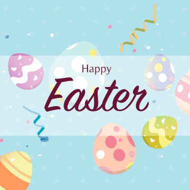 Mutlu Paskalya'nın günü tebrik kartı.