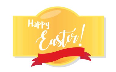 Paskalya tatil vektör etiket unsurları.