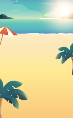 Yaz plaj tatili için arka plan