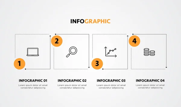 Moderna företag infographic vektorillustration — Stock vektor