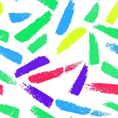 Kuru Dikişsiz desen fırçaları. Minimalist yaratıcı eğilim soyut. Neşeli renkler, bahar ya da yaz mevsim. Çocuklar basit arka plan. Kapak, baskı, tekstil ya da barışa kağıt için vektör tasarımı.