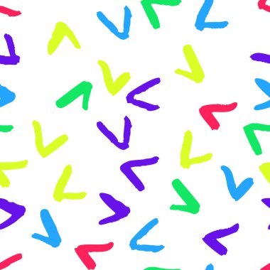 Kuru Dikişsiz desen fırçaları. Minimalist yaratıcı eğilim soyut. Neşeli renkler, bahar ya da yaz mevsim. Çocuklar basit arka plan. Kapak, baskı, tekstil ya da barışa kağıt için vektör tasarımı.