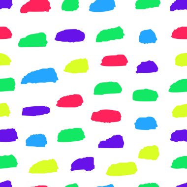 Etkileyici kuru fırçalar, pürüzsüz desen. Kapak, baskı, tekstil veya ambalaj kağıdı için vektör tasarımı.