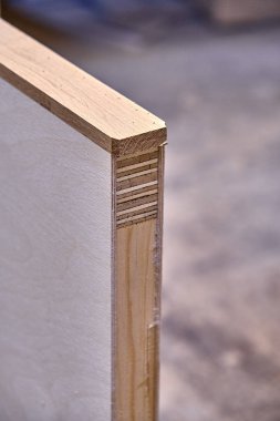 Ahşap kapı üretim süreci. Kapı yaprak. Ağaç işleme ve marangozluk üretim. Mobilya üretimi. Yakın çekim