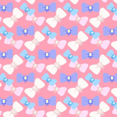 Renkli Kurdele Kusursuz Desenli Arkaplan