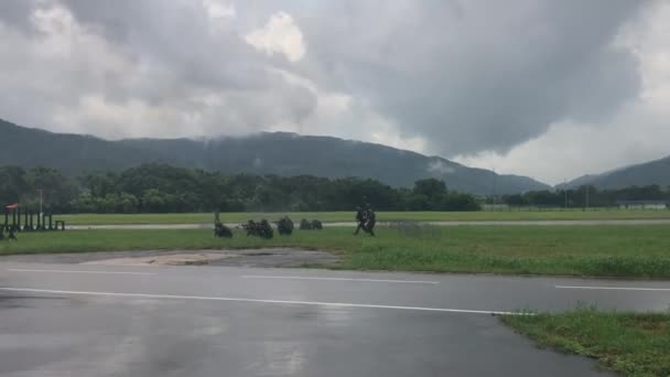 Yuen Long Hongkong 2019 Öppen Dag För Folkbefrielsearmén Hongkong Garrison — Stockvideo